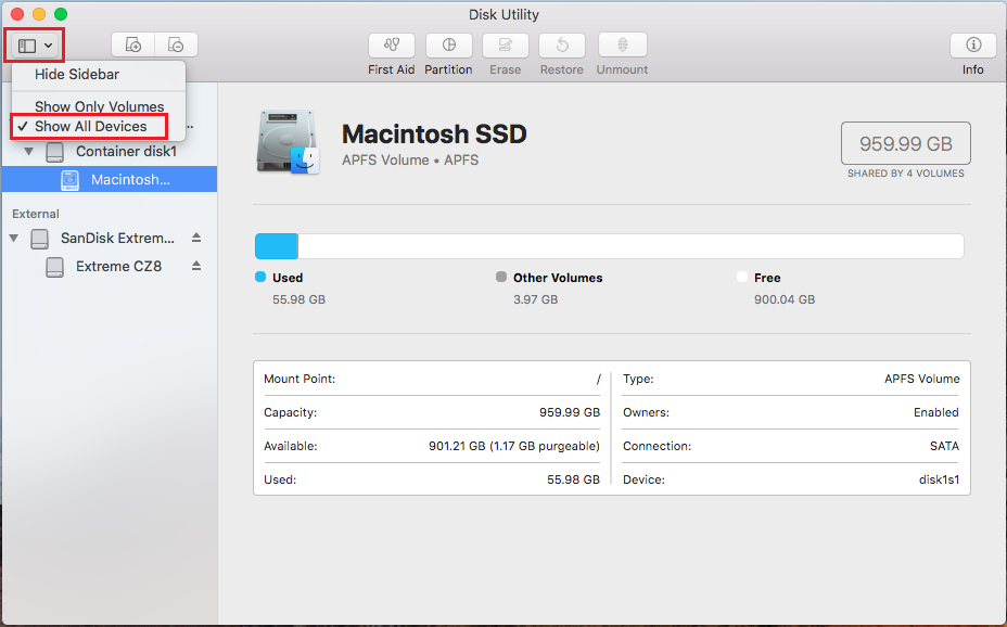format a usb drive for mac os x